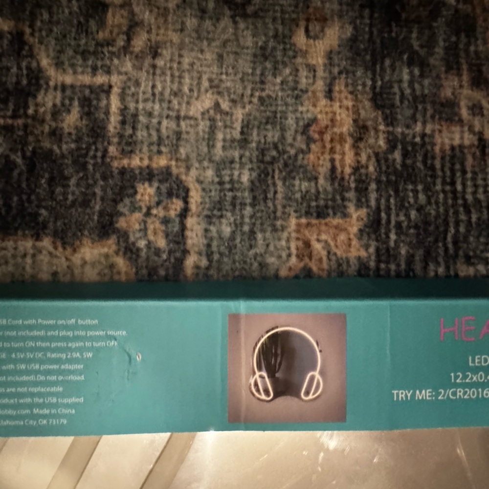 2/$5 LED Headphone Wall Art